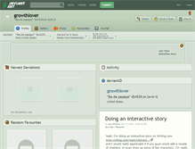 Tablet Screenshot of growthlover.deviantart.com