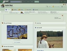 Tablet Screenshot of jessie-bear.deviantart.com