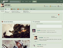 Tablet Screenshot of justviper.deviantart.com