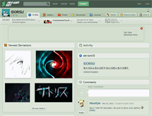 Tablet Screenshot of idorisu.deviantart.com