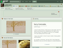 Tablet Screenshot of julietverni.deviantart.com