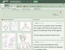 Tablet Screenshot of dk2k1.deviantart.com