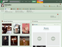 Tablet Screenshot of helenabox.deviantart.com