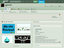 Tablet Screenshot of angelmelin.deviantart.com