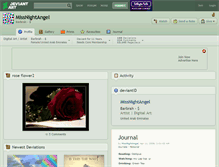 Tablet Screenshot of missnightangel.deviantart.com