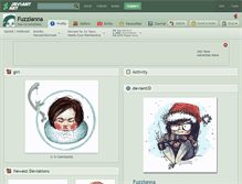 Tablet Screenshot of fuzzianna.deviantart.com