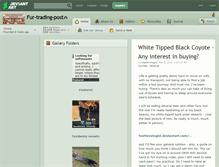 Tablet Screenshot of fur-trading-post.deviantart.com