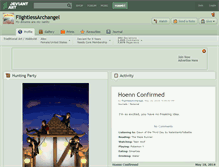 Tablet Screenshot of flightlessarchangel.deviantart.com