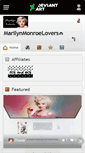 Mobile Screenshot of marilynmonroelovers.deviantart.com