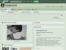 Tablet Screenshot of postorgasmicchill.deviantart.com