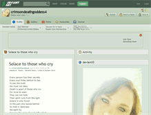 Tablet Screenshot of crimsondeathgoddess4.deviantart.com