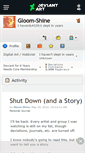 Mobile Screenshot of gloom-shine.deviantart.com