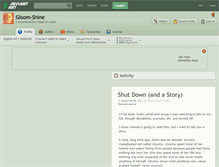 Tablet Screenshot of gloom-shine.deviantart.com