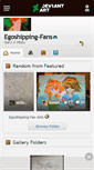 Mobile Screenshot of egoshipping-fans.deviantart.com