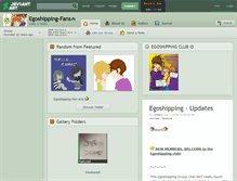 Tablet Screenshot of egoshipping-fans.deviantart.com