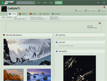 Tablet Screenshot of codizzle72.deviantart.com