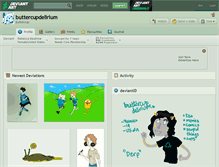 Tablet Screenshot of buttercupdelirium.deviantart.com