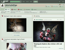 Tablet Screenshot of catherinetterings.deviantart.com