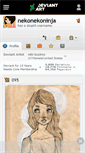 Mobile Screenshot of nekonekoninja.deviantart.com