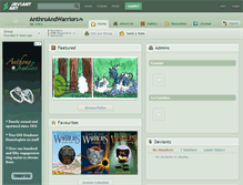 Tablet Screenshot of anthroandwarriors.deviantart.com