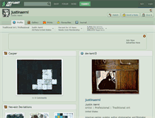 Tablet Screenshot of justinaerni.deviantart.com