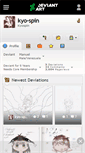 Mobile Screenshot of kyo-spin.deviantart.com