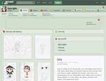 Tablet Screenshot of kyo-spin.deviantart.com