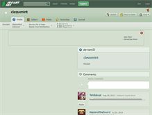 Tablet Screenshot of clessxmint.deviantart.com