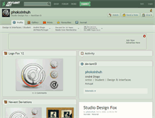 Tablet Screenshot of phokxinhuh.deviantart.com