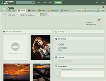 Tablet Screenshot of chfh.deviantart.com
