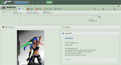 Desktop Screenshot of deathsyte.deviantart.com