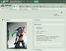 Tablet Screenshot of deathsyte.deviantart.com