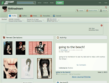 Tablet Screenshot of libitinadream.deviantart.com