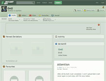 Tablet Screenshot of gvss.deviantart.com