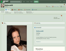 Tablet Screenshot of bobbocat88.deviantart.com
