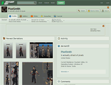 Tablet Screenshot of pixelsmith.deviantart.com