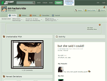 Tablet Screenshot of dot-hackers-kite.deviantart.com