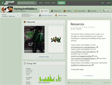 Tablet Screenshot of harlequinnriddles.deviantart.com