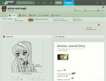 Tablet Screenshot of anime-and-magic.deviantart.com