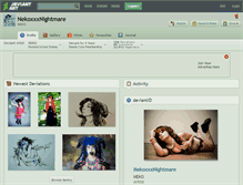 Tablet Screenshot of nekoxxxnightmare.deviantart.com