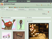 Tablet Screenshot of marshmallowpenguin.deviantart.com