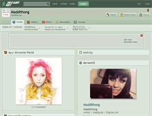 Tablet Screenshot of maddithong.deviantart.com