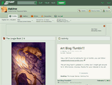 Tablet Screenshot of makime.deviantart.com