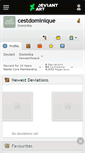 Mobile Screenshot of cestdominique.deviantart.com