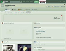 Tablet Screenshot of cestdominique.deviantart.com