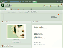 Tablet Screenshot of onelikejess.deviantart.com