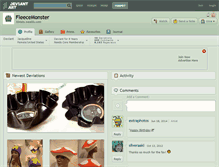 Tablet Screenshot of fleecemonster.deviantart.com