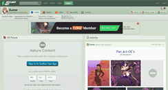 Desktop Screenshot of dunne.deviantart.com