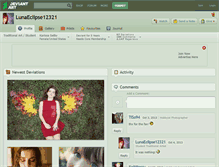Tablet Screenshot of lunaeclipse12321.deviantart.com