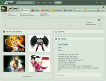 Tablet Screenshot of leocreed.deviantart.com